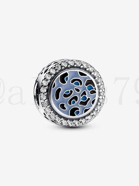 Pandora Blue Leopard Charm
